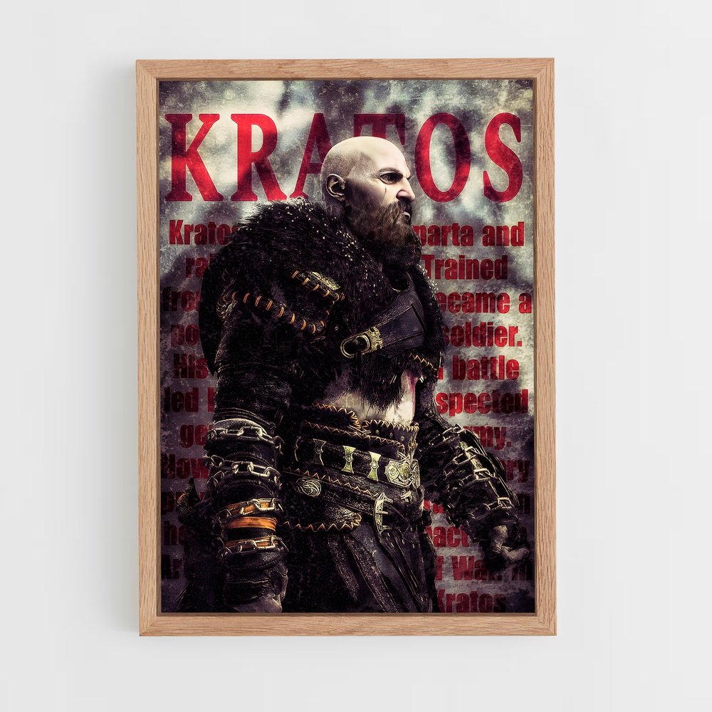 Poster Kros : L'Ascension des Dieux – affiche God of War (vue 4)